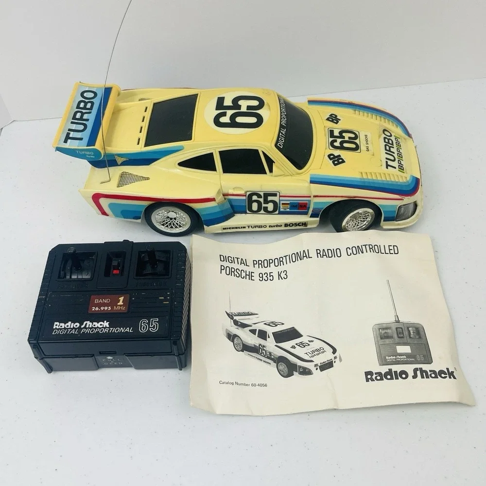 Radio Shack K3 935‎ Porsche Remote Control Turbo Gelo Racing Team #65 For Parts